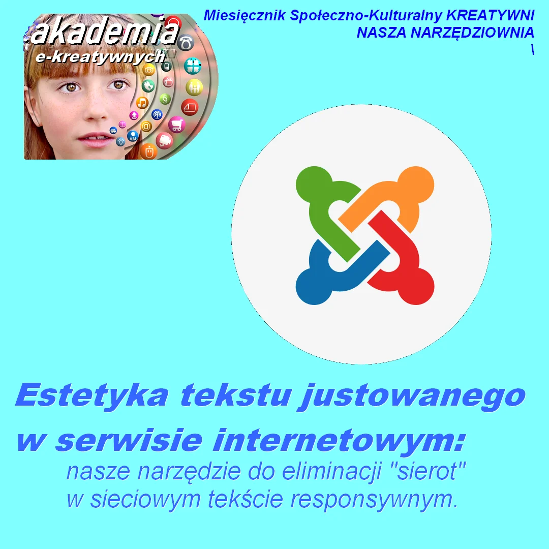 Dodatek dla CMS Joomla dla eliminacji ,,sierot'' w justowanym tekście