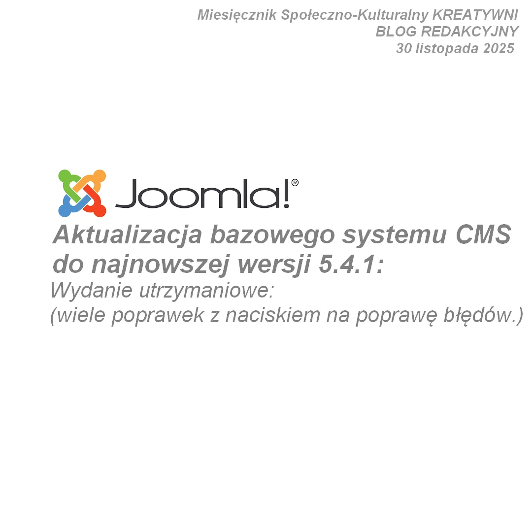 Aktualizacja systemu do wersji 5.4.1