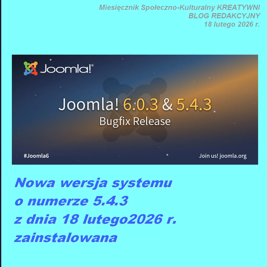 Nowa wersja systemu o numerze 5.4.3 z dnia 2026-02-18