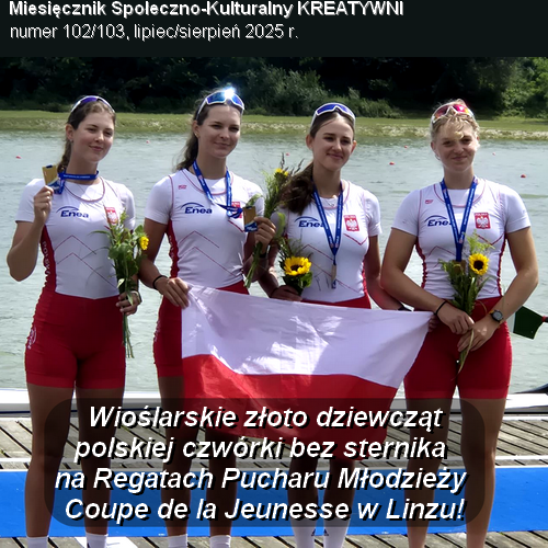 Wioślarskie złoto dziewcząt polskiej czwórki bez sternika na Regatach Pucharu Młodzieży Coupe de la Jeunesse w Linzu!  