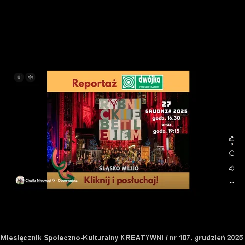 Przygotowania do spektaklu RYBNICKIE BETLEJEM : ŚLĄSKO WILIJO: Polskie Radio DWÓJKA