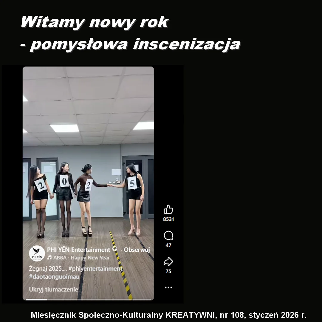 Witamy nowy rok - pomysłowa inscenizacja