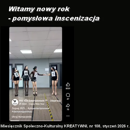Witamy nowy rok - pomysłowa inscenizacja