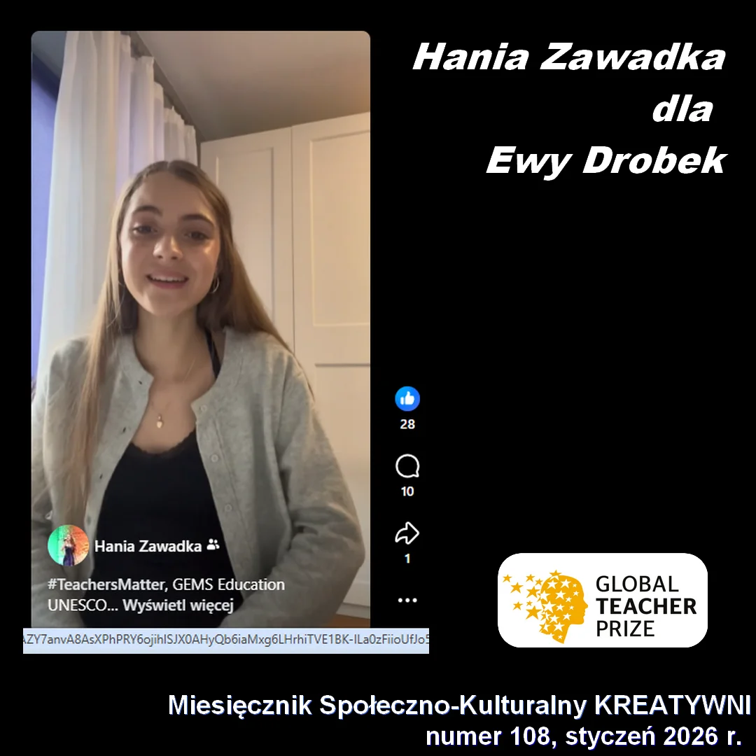 Hania Zawadka o swojej nauczycielce EWIE DROBEK