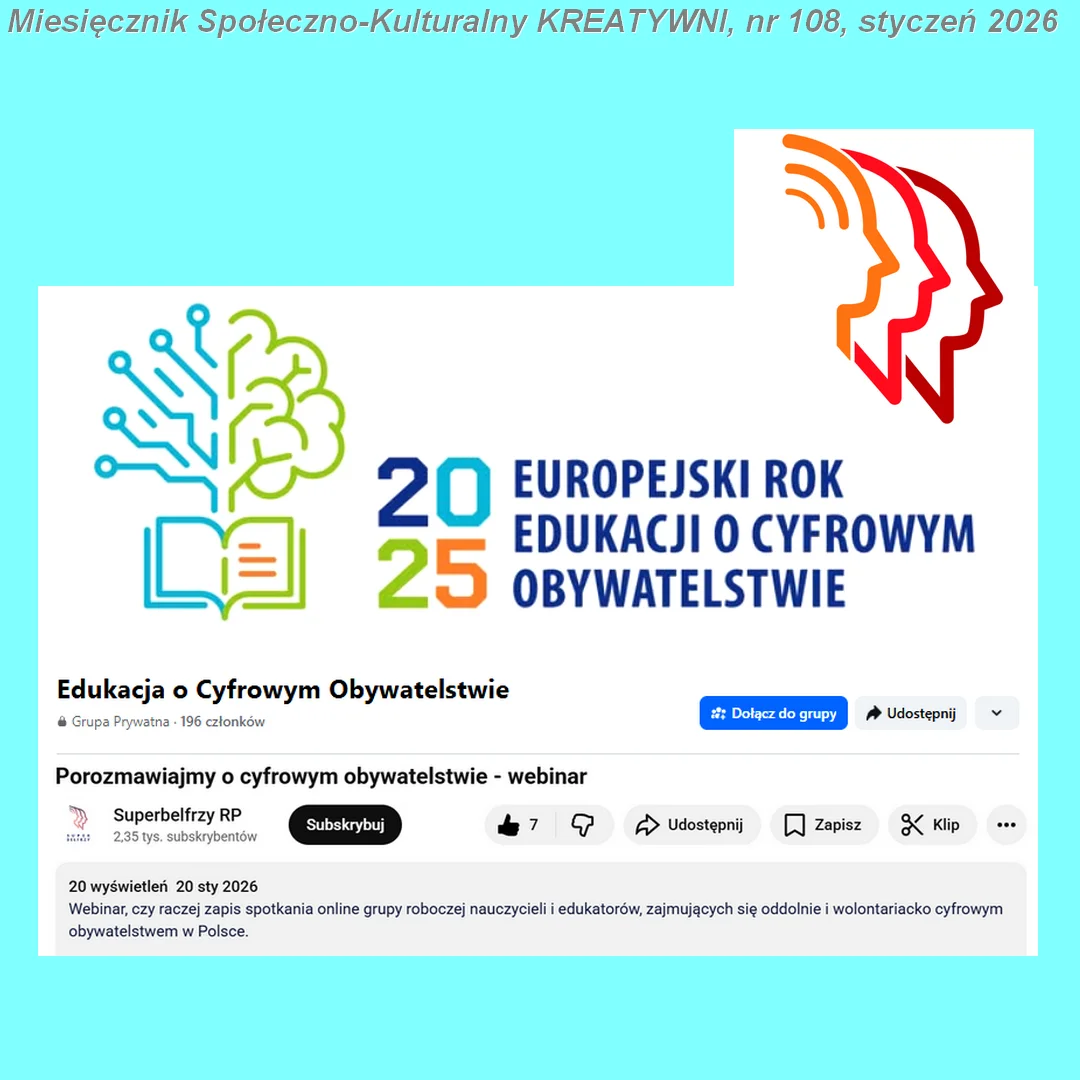 Webinar polskiej grupy roboczej: CYFROWE OBYWATELSTWO 