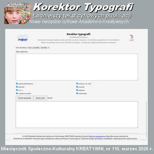 Korektor typografii: ładniejsze publikacje cyfrowe