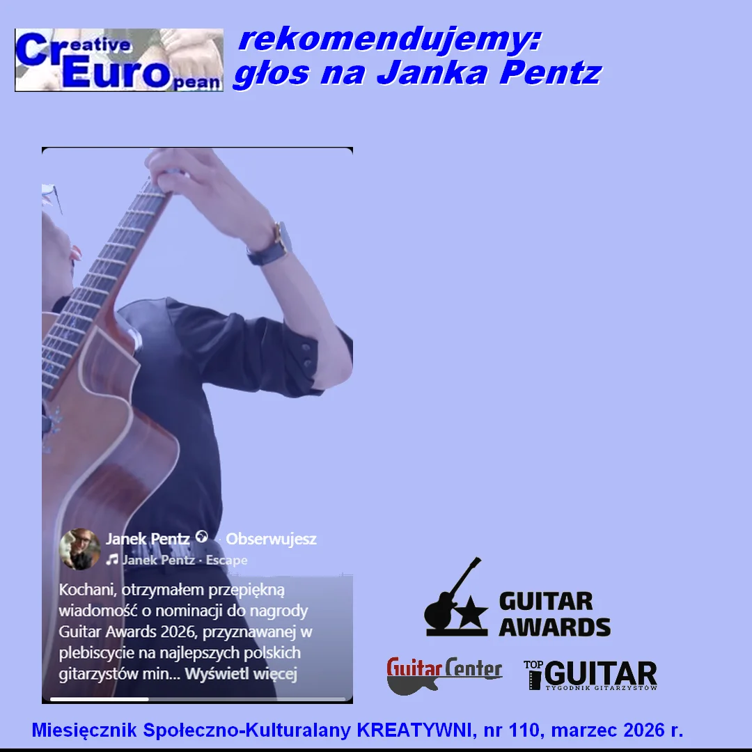 Nasz głos na Janka Pentz (lidera CrEuro) w GUITAR AWARDS 