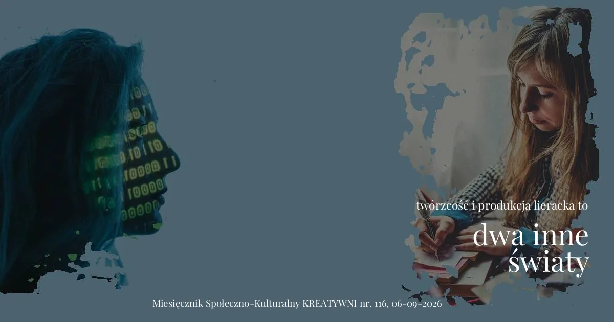Twórczość i produkcja literacka to całkiem inna rzeczywistość