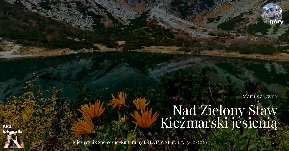 Nad Zielony Staw Kieżmarski jesienią 